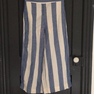 Linen striped pants
